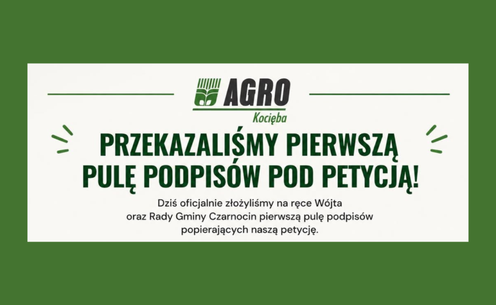 Przekazaliśmy pierwszą pulę podpisów pod petycją!