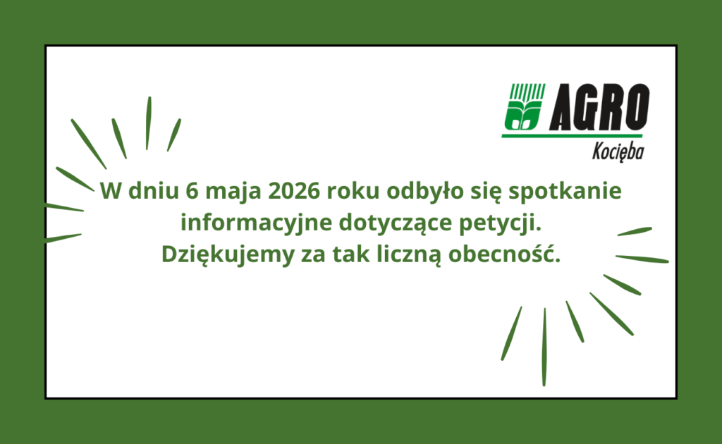 Podziękowania za udział w spotkaniu informacyjnym